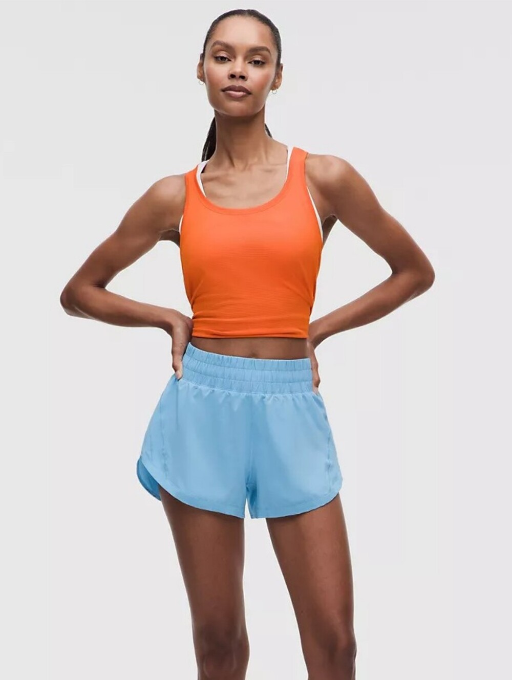 Lululemon Track That High-Rise Lined Shorts 3 inches - Dreamy Blue (Size 10)